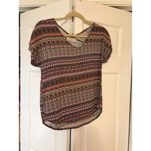Tribal print top